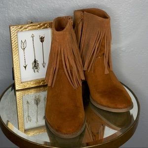 ••Mossimo Supply Co™ ankle fringe boots••